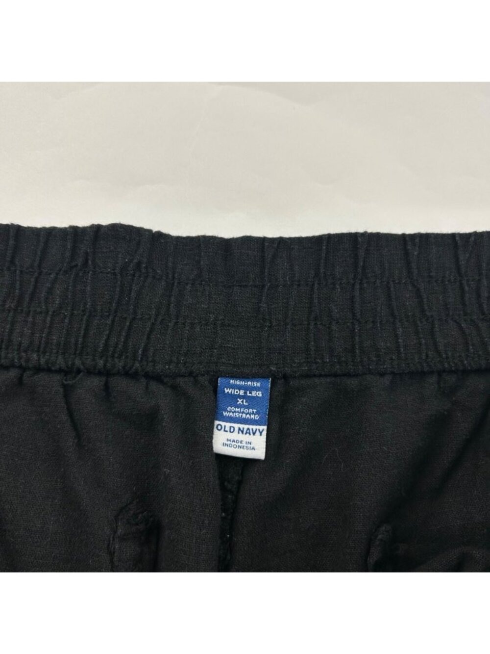 Old Navy Black Linen Blend Wide Leg Lounge Pant XL - Picture 4 of 7
